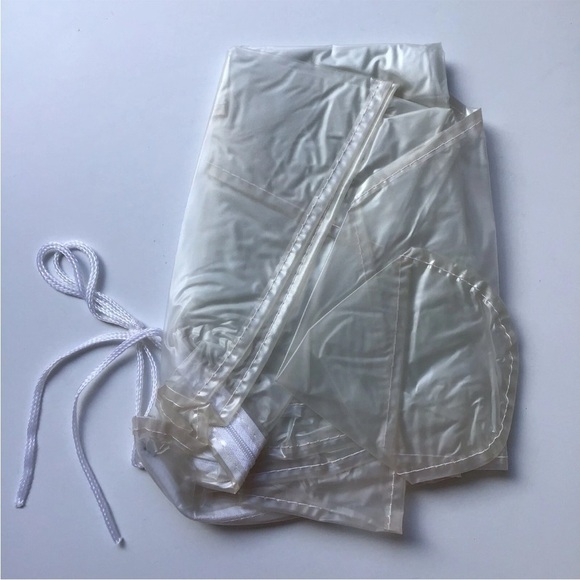 Outdoor Patio Umbrella Rain Cover NEW Waterproof Zips Luxe Vinyl 15”x75” Vintage - Picture 11 of 11